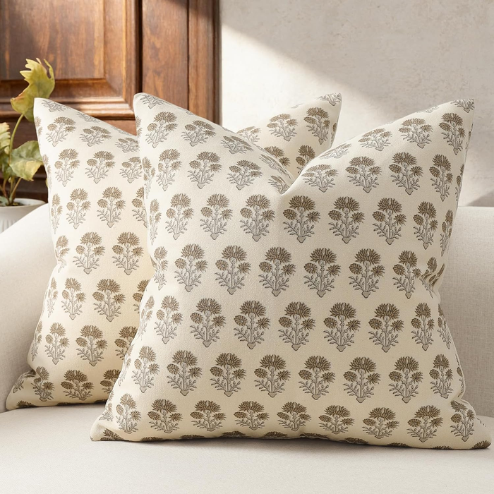 Farmhouse Floral Pillow Covers Set of 2
